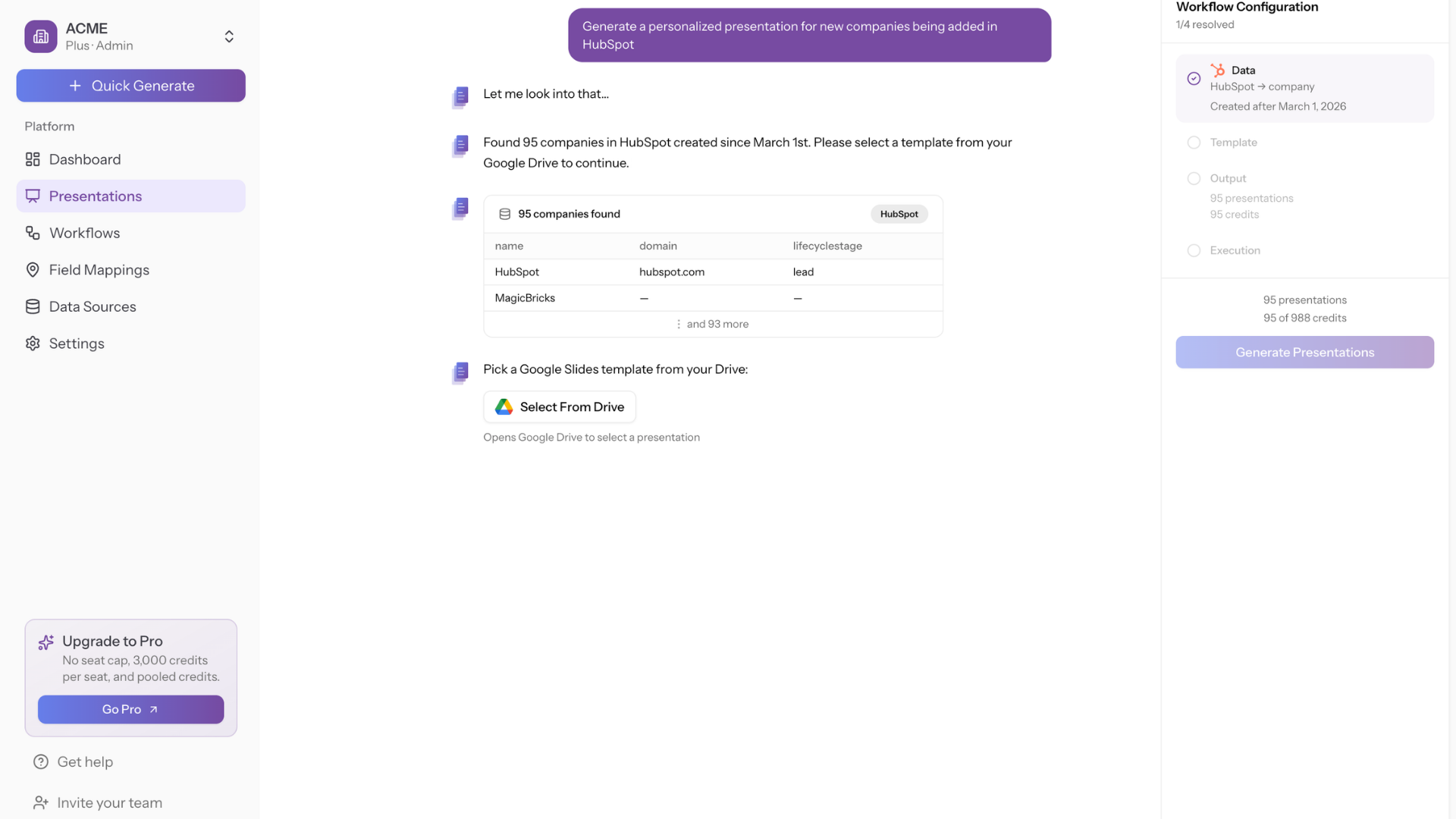 AutoScaled Generate personalized presentations from a plain-language prompts