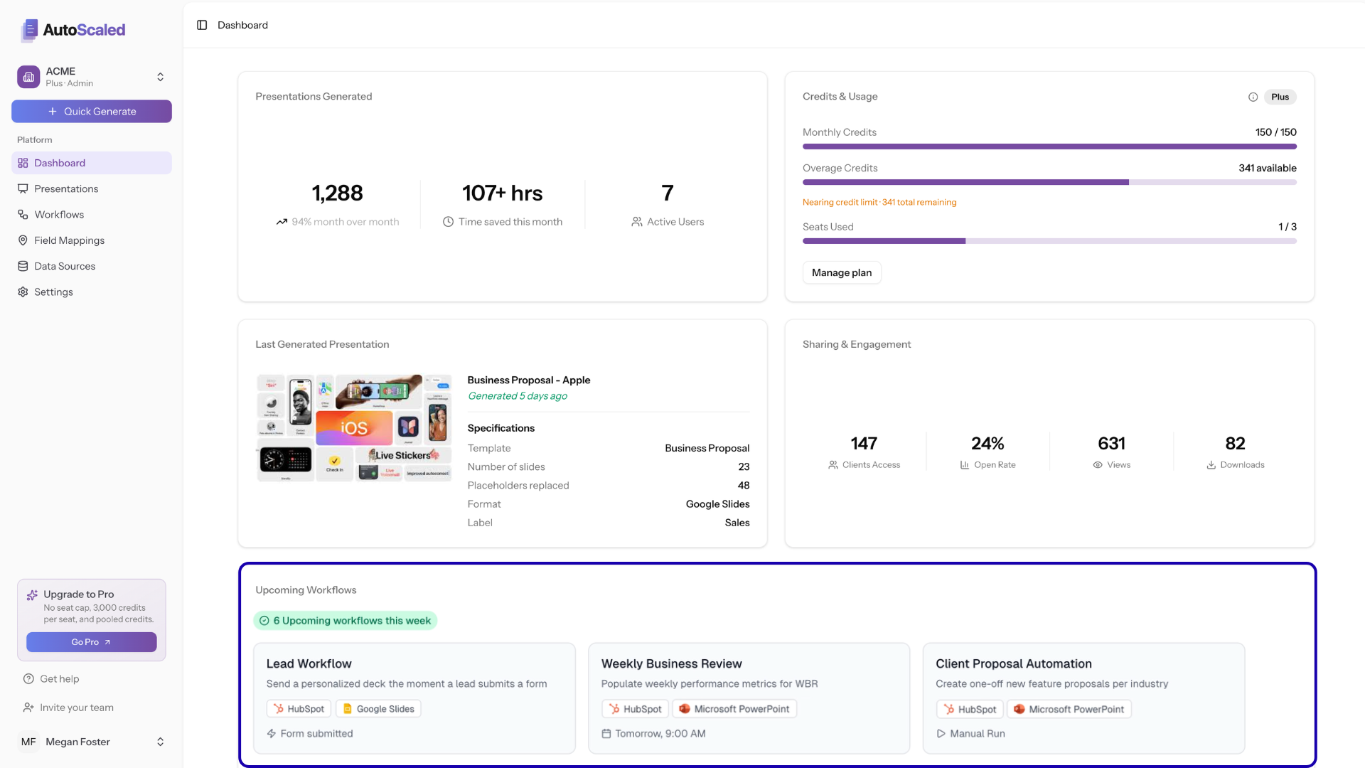 AutoScaled Automate content workflows triggered by HubSpot events or schedules